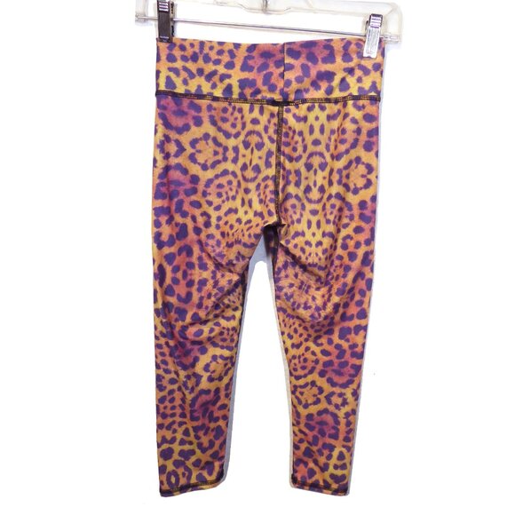 TEEKI GOLD AWAKENING LEOPARD HOT PANT Capris LEGGINGS Small (tag says large) - Picture 5 of 5